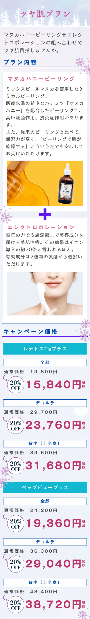 Winter Campaign ウィンターキャンペーン　プラン1