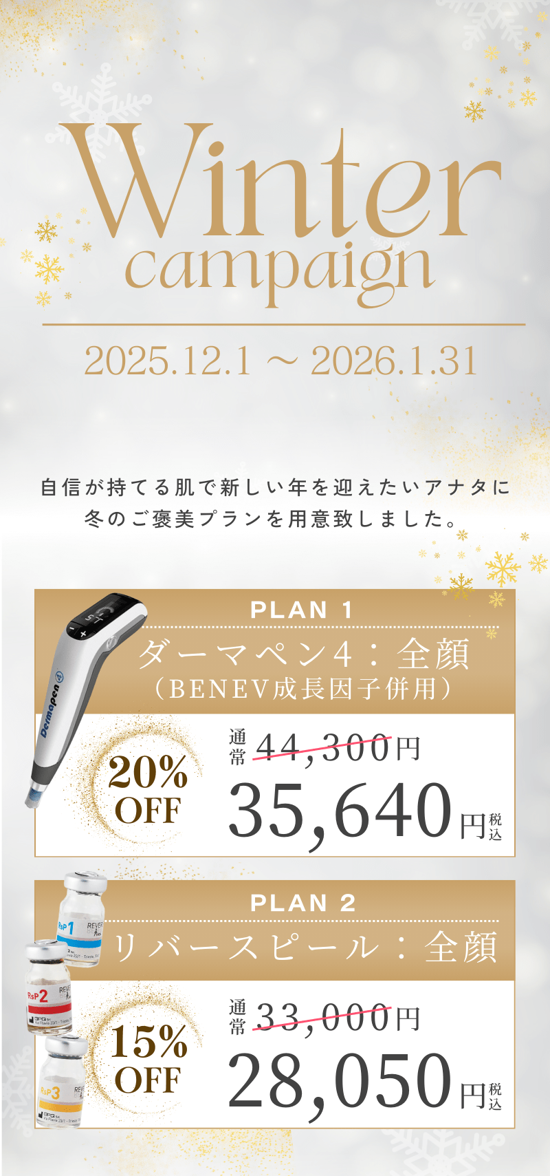 Winter Campaign（冬のキャンペーン）