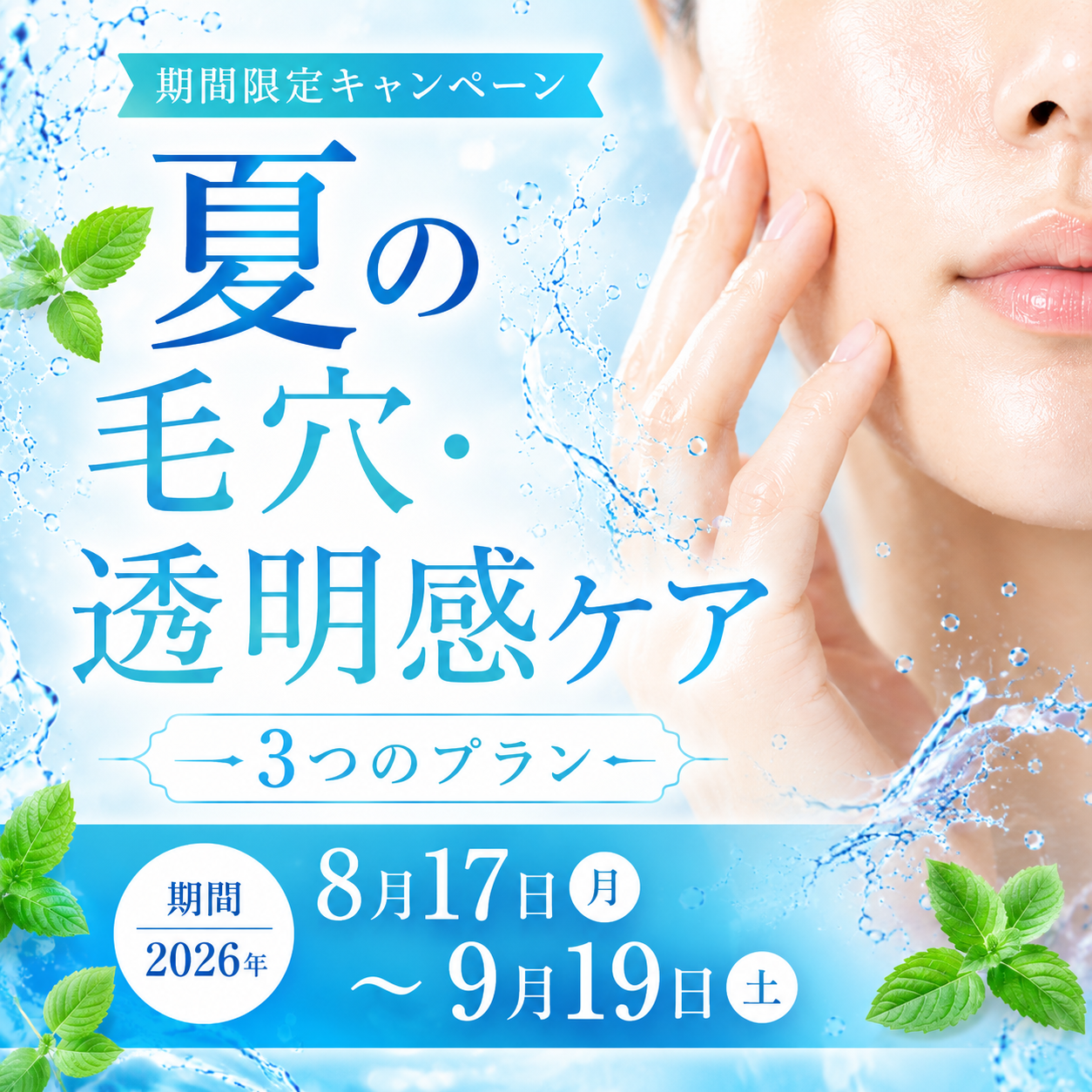 夏の毛穴・透明感ケア キャンペーン